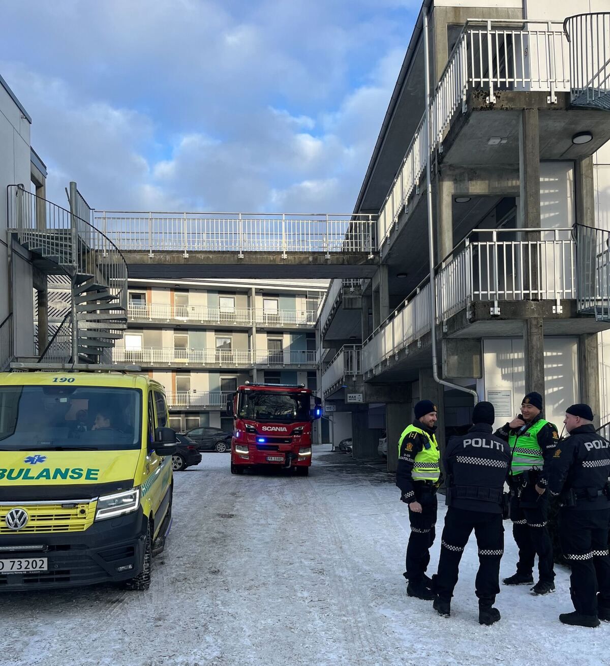 Brann i studenthybel - to til legevakt