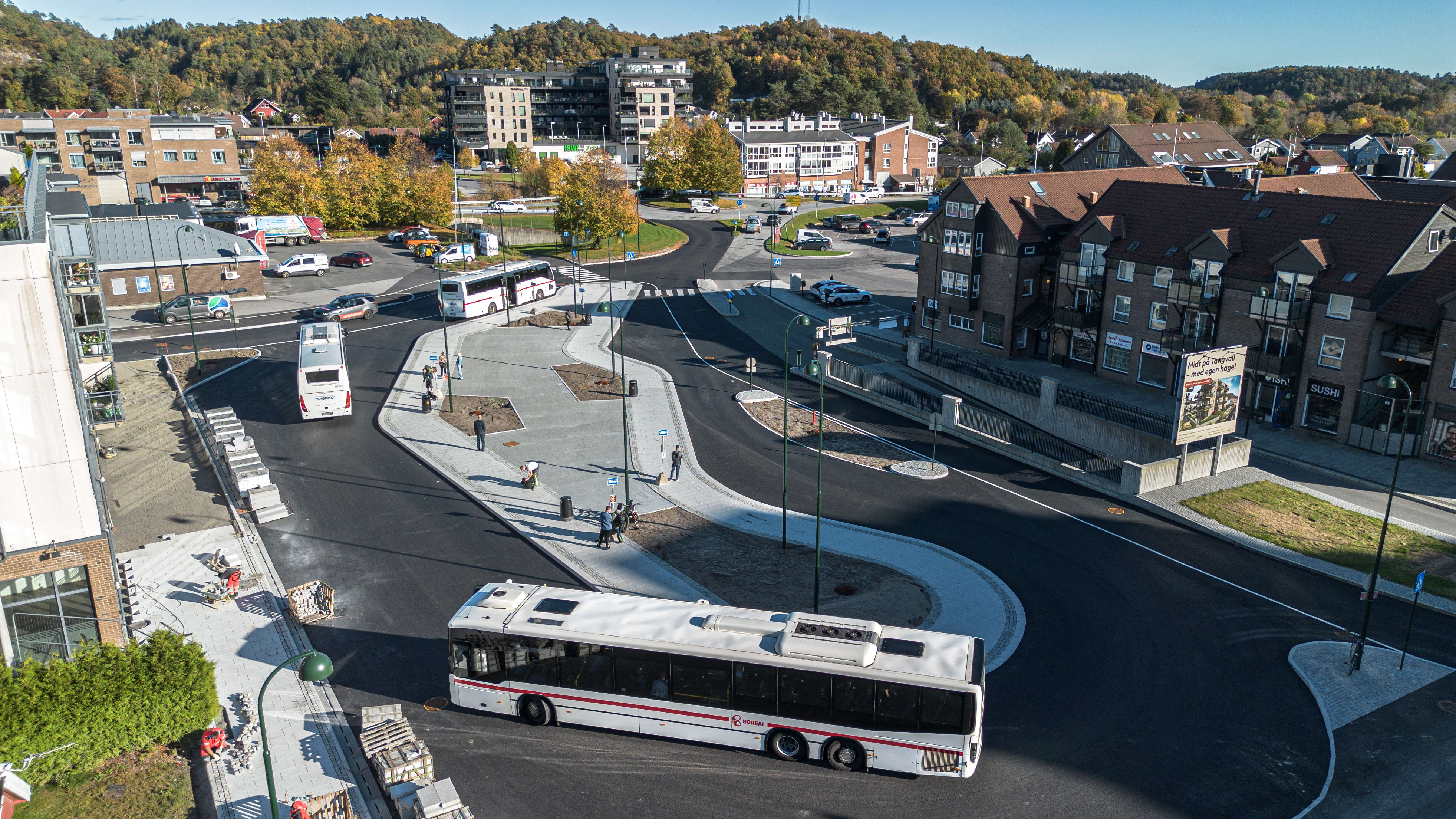 Sperrelinjer på Tangvall