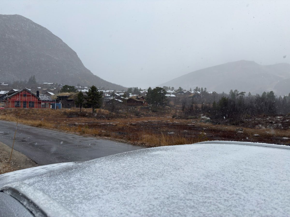 I dag kom det hvitt dryss: – Vil starte snø­kanonene
