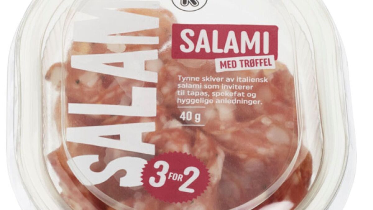Rema 1000 tilbakekaller salami med trøffel etter funn av listeria