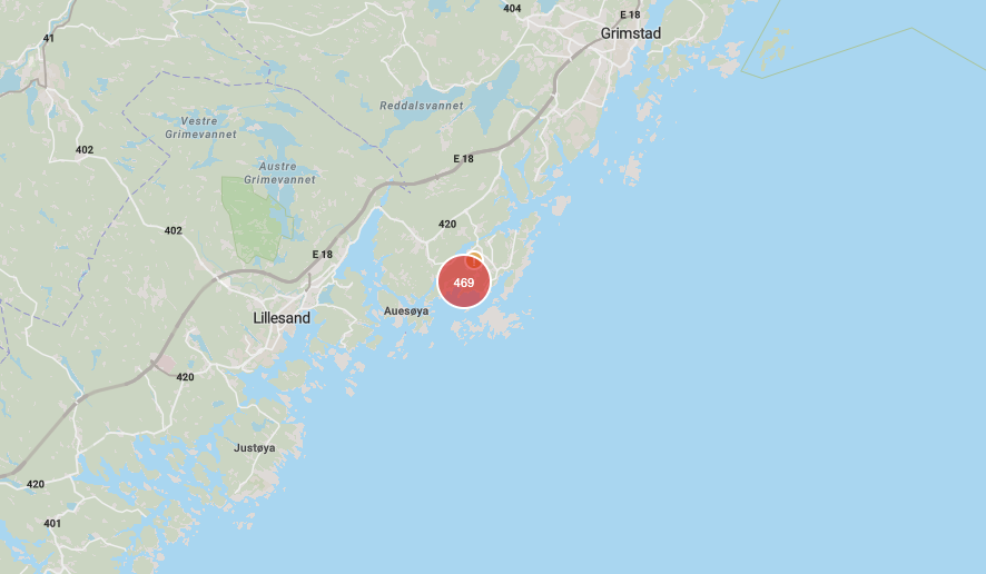 Nesten 500 har mistet strømmen