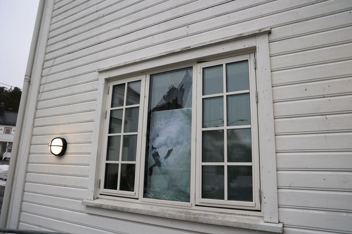 Knuste rute – ble pågrepet