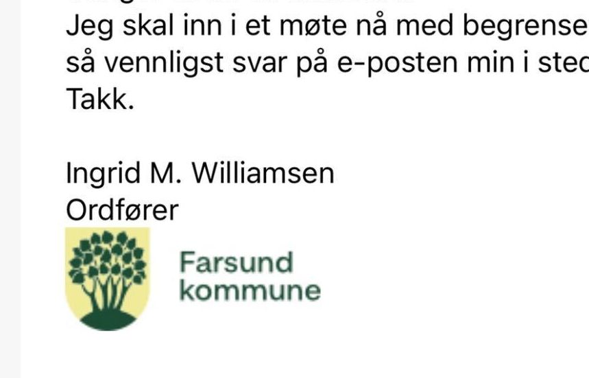 Denne e-posten er ikke fra ordføreren