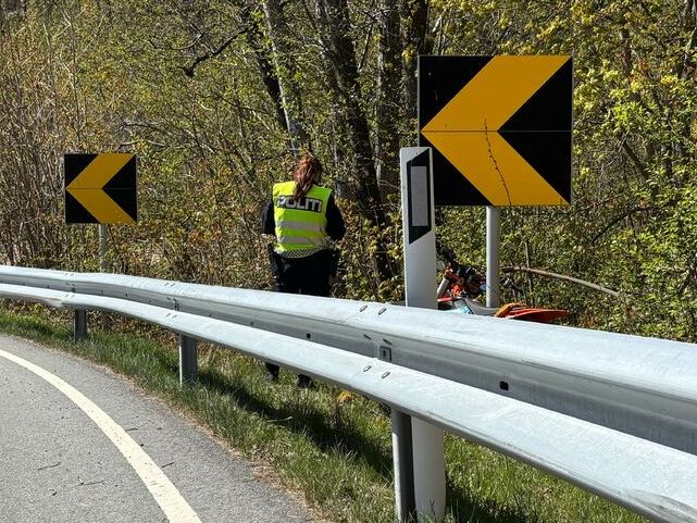 Ulykke i Kristiansand. Politiet søker etter MC-fører.