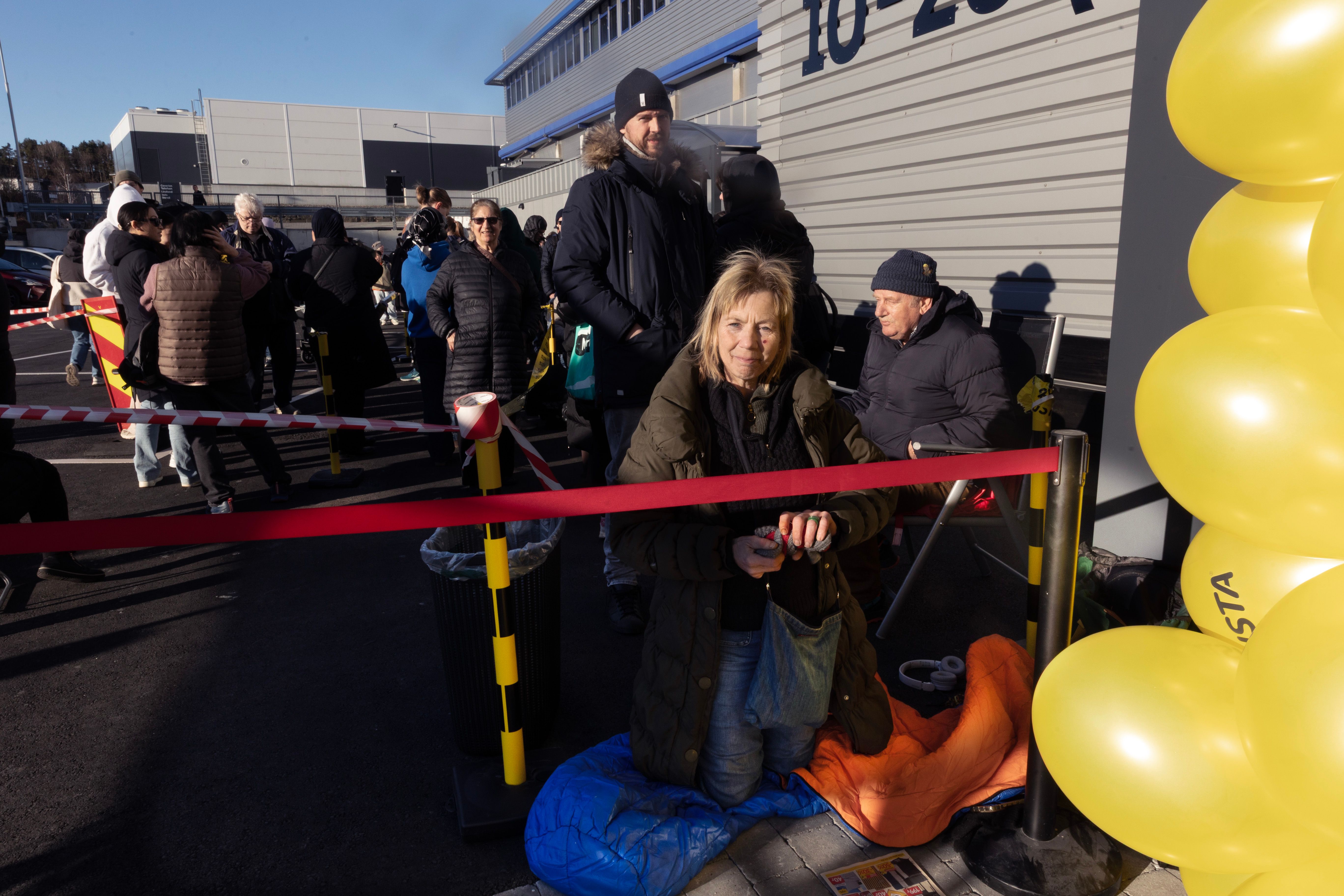 Kranglet om hvem som var først i køen