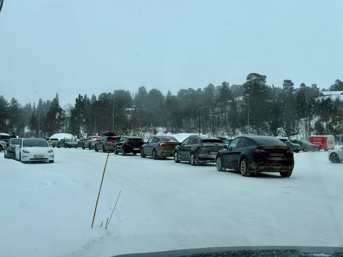 Her må du belage deg på å stå i kø