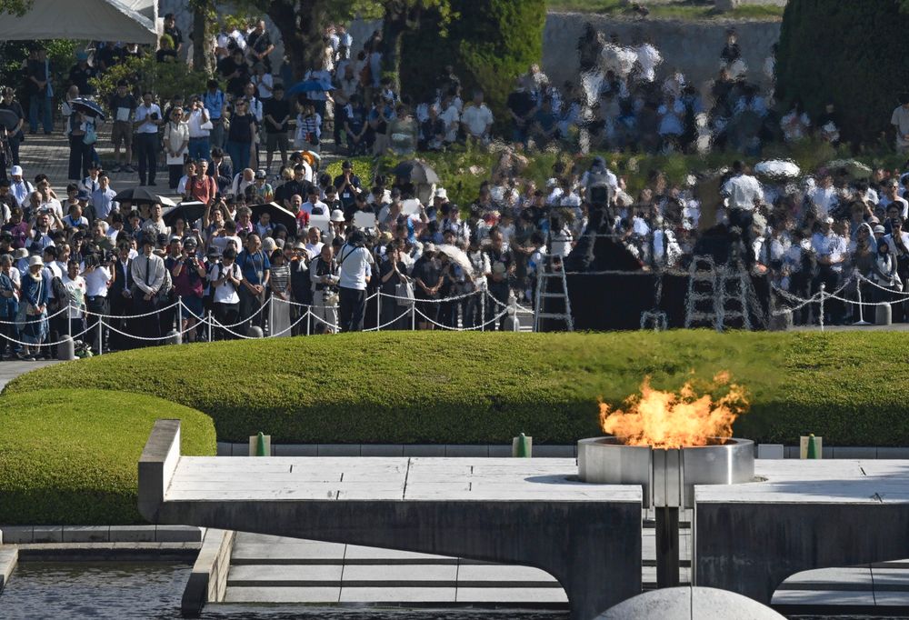80-årsdagen for atombomben markert med stille bønn i Hiroshima