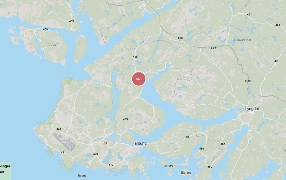 Mange hundre uten strøm