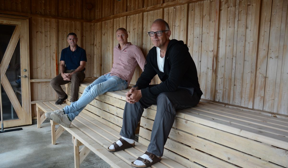 Håper ny sauna snart kan stå klar
