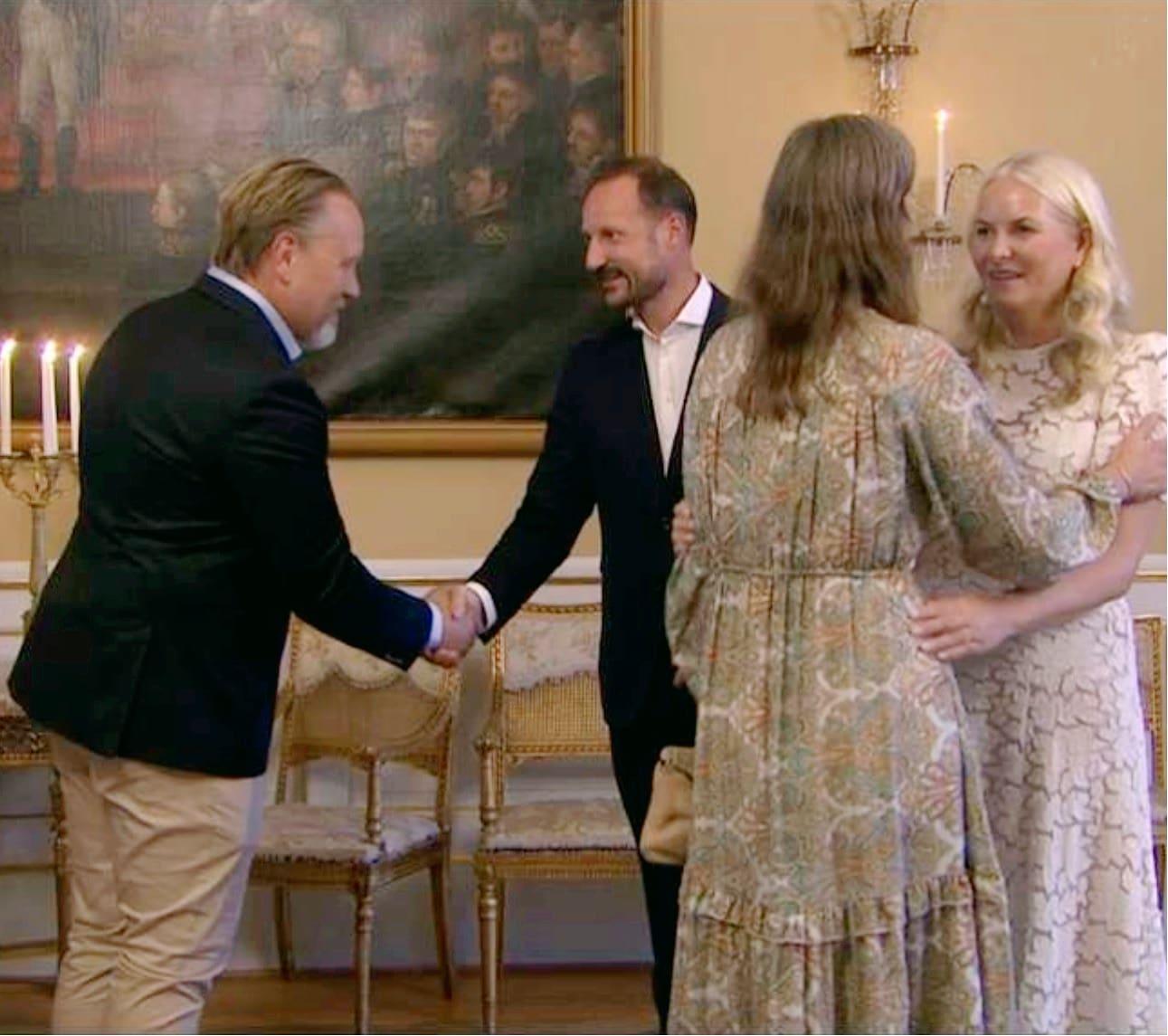 Hans Petter var med og feiret kronprinsparet Det var helt magisk