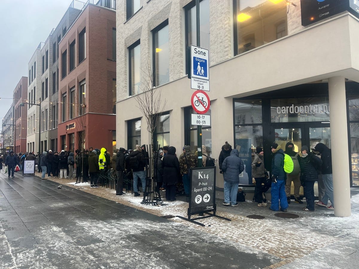 Ny butikk i Kristiansand. Sjekk den køen.