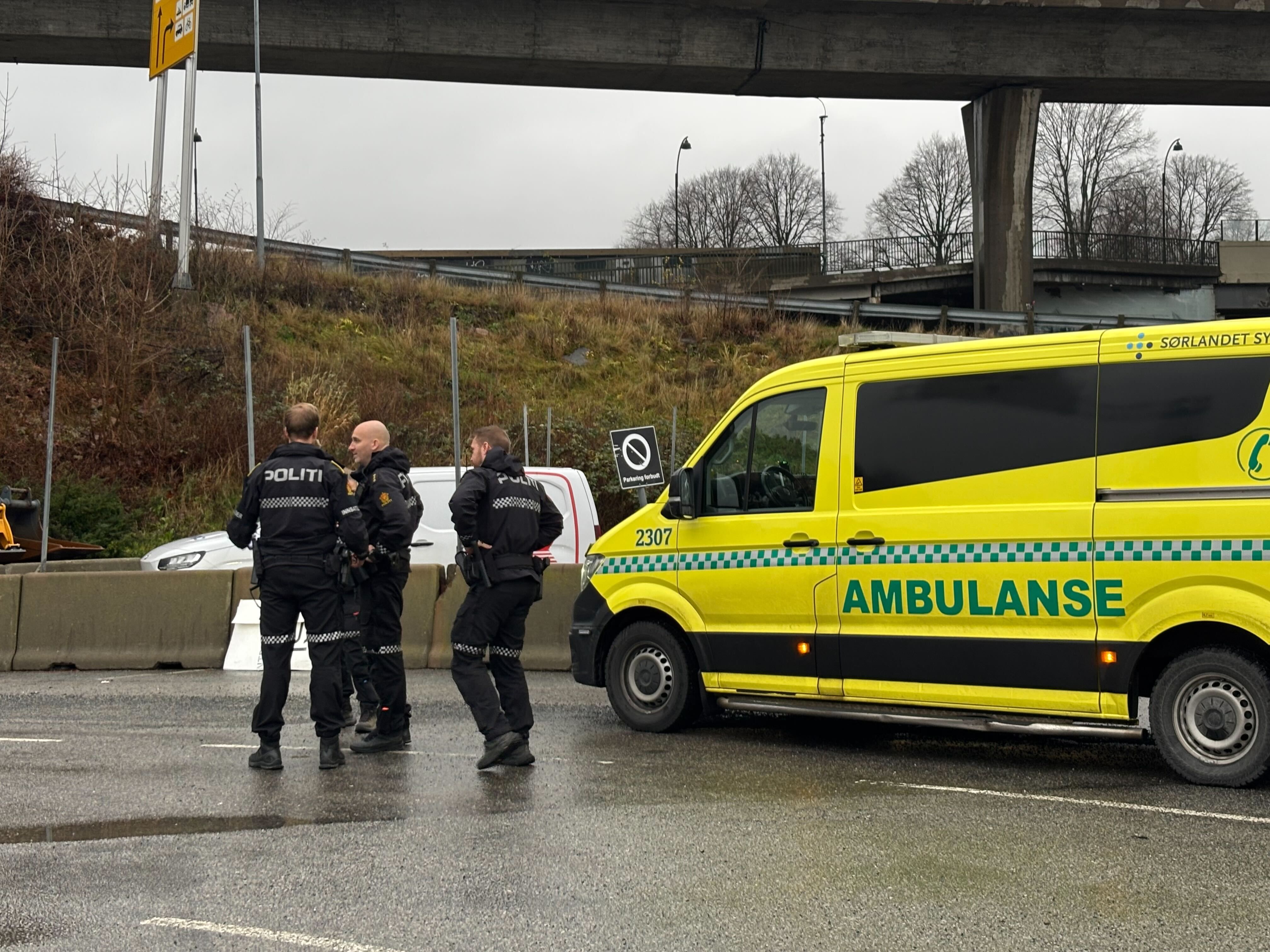 Påkjørt av hjullaster: Fremstår alvorlig
