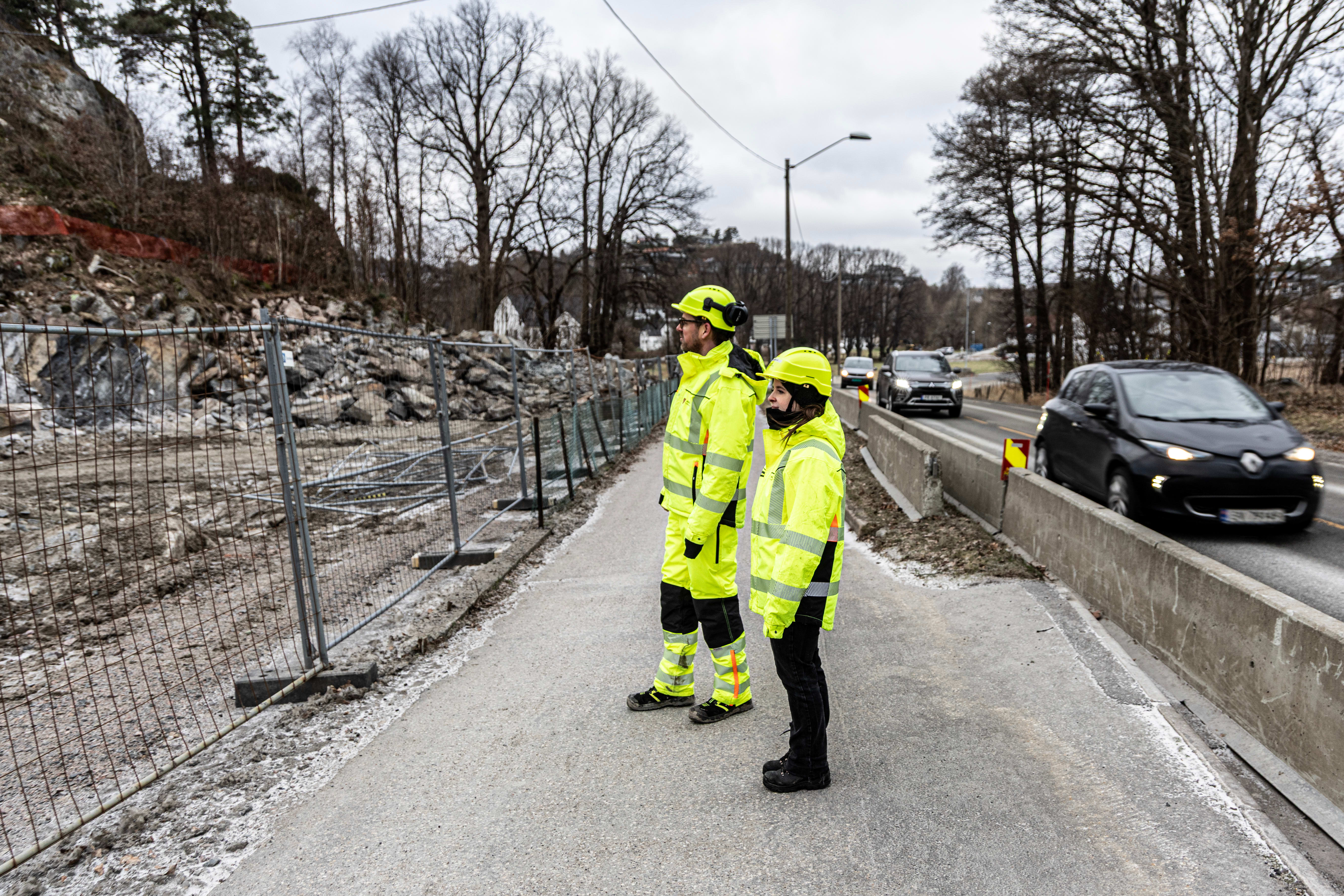 Sprenger for å gjøre klart til første trafikk­omleg­ging