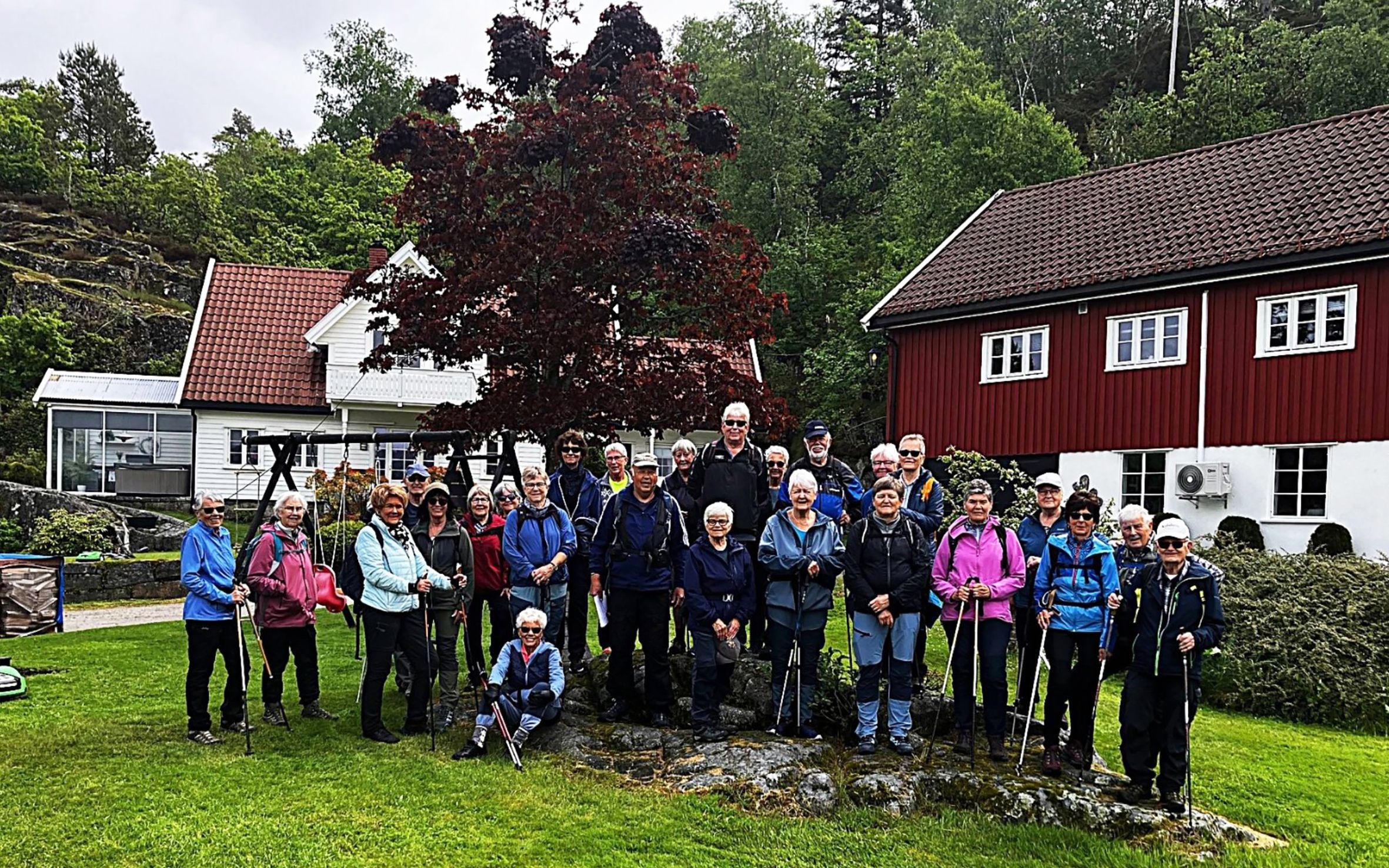 Hadde en fin tur til Austad