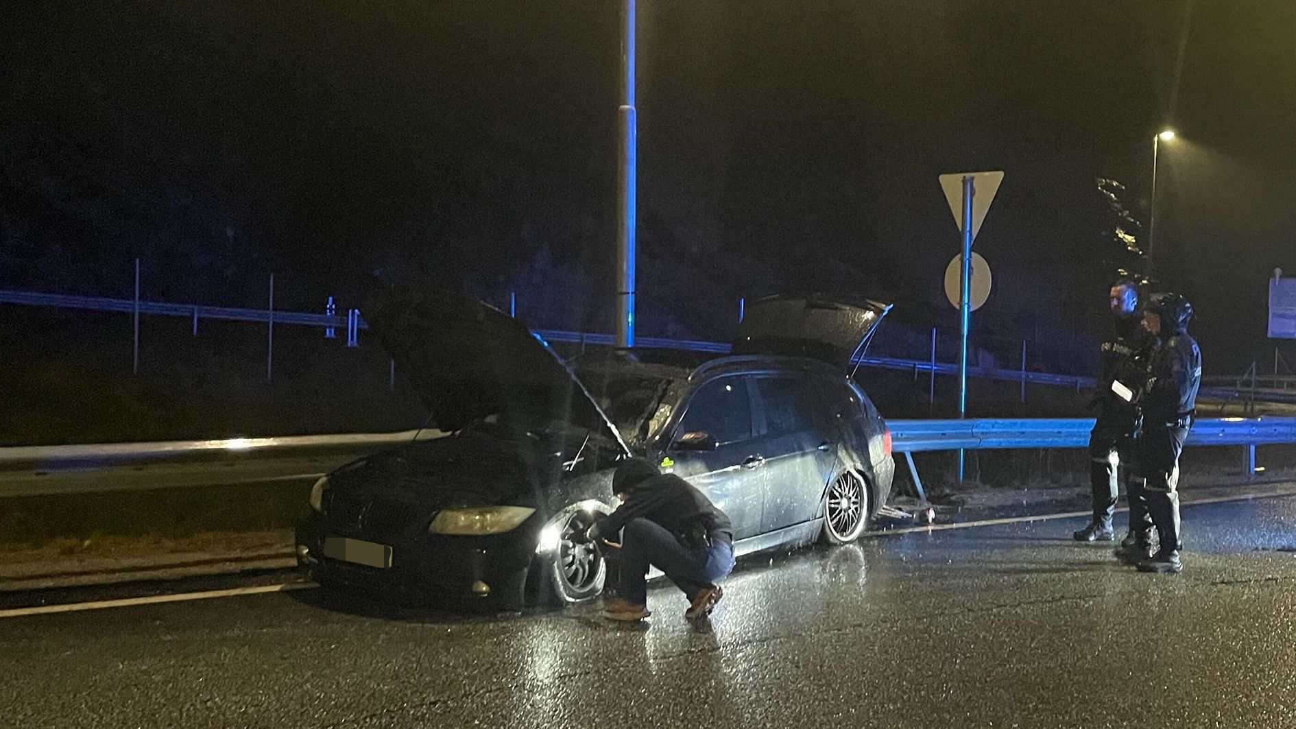 Skal ha blendet politiet: – Medførte fare