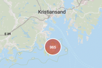 Nesten 1000 hus uten strøm