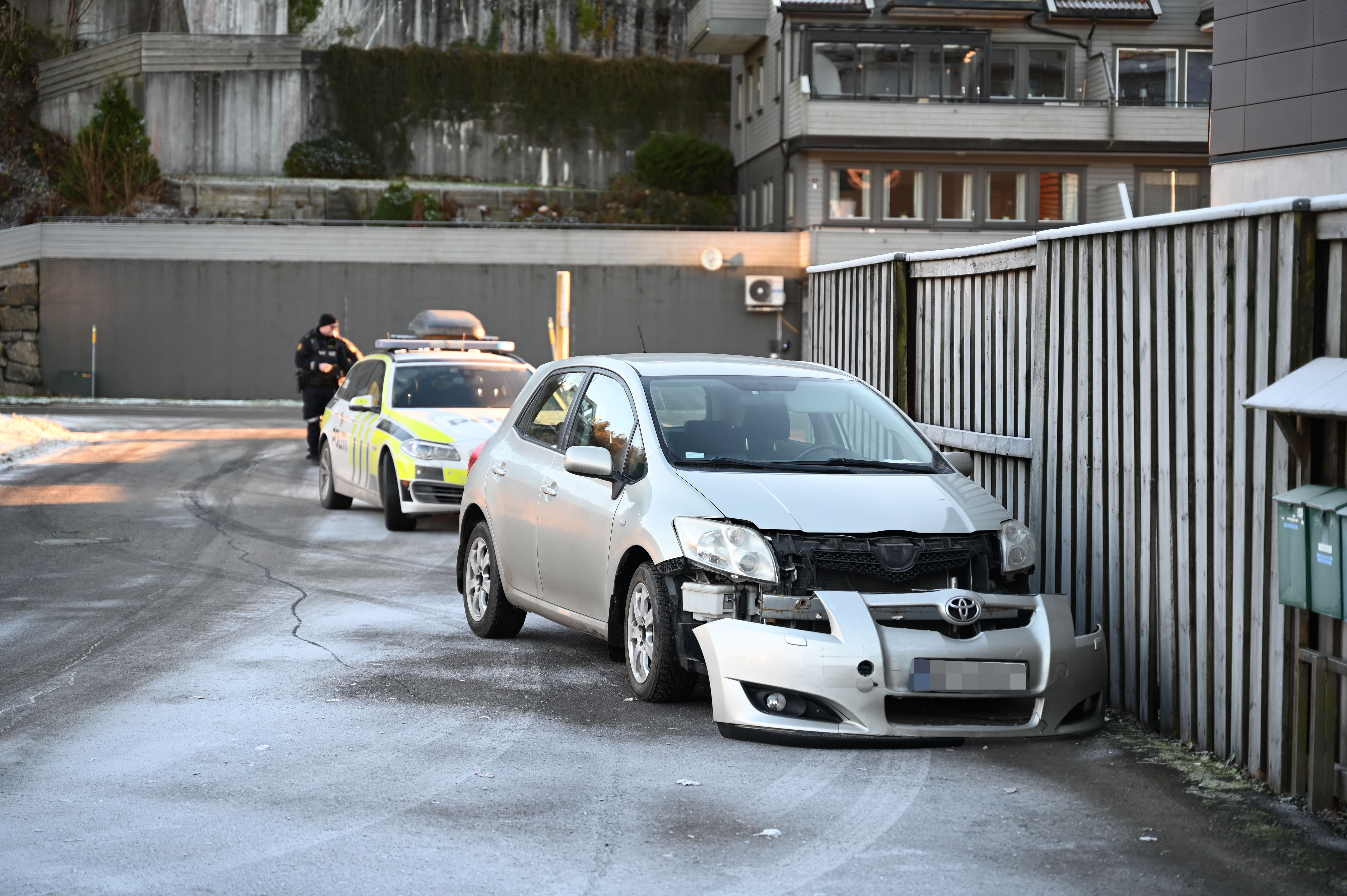 Kolliderte i sentrum