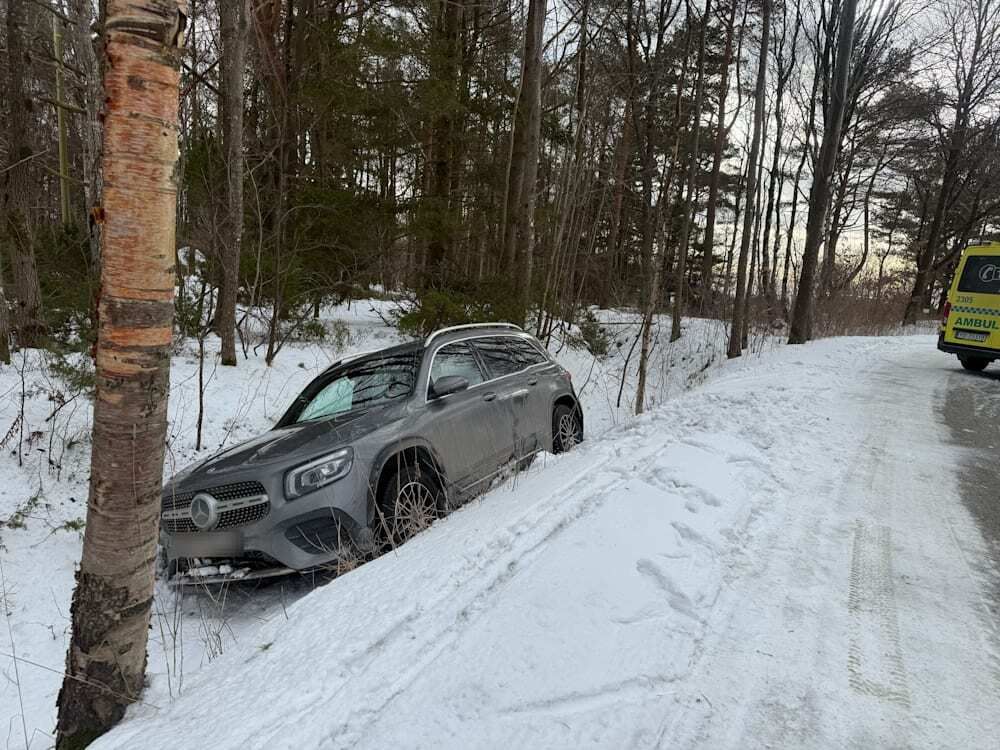 Kjørte utfor