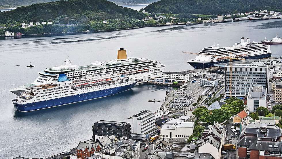 Venter Hele Fem Cruiseskip Til lesund Samtidig Smp no