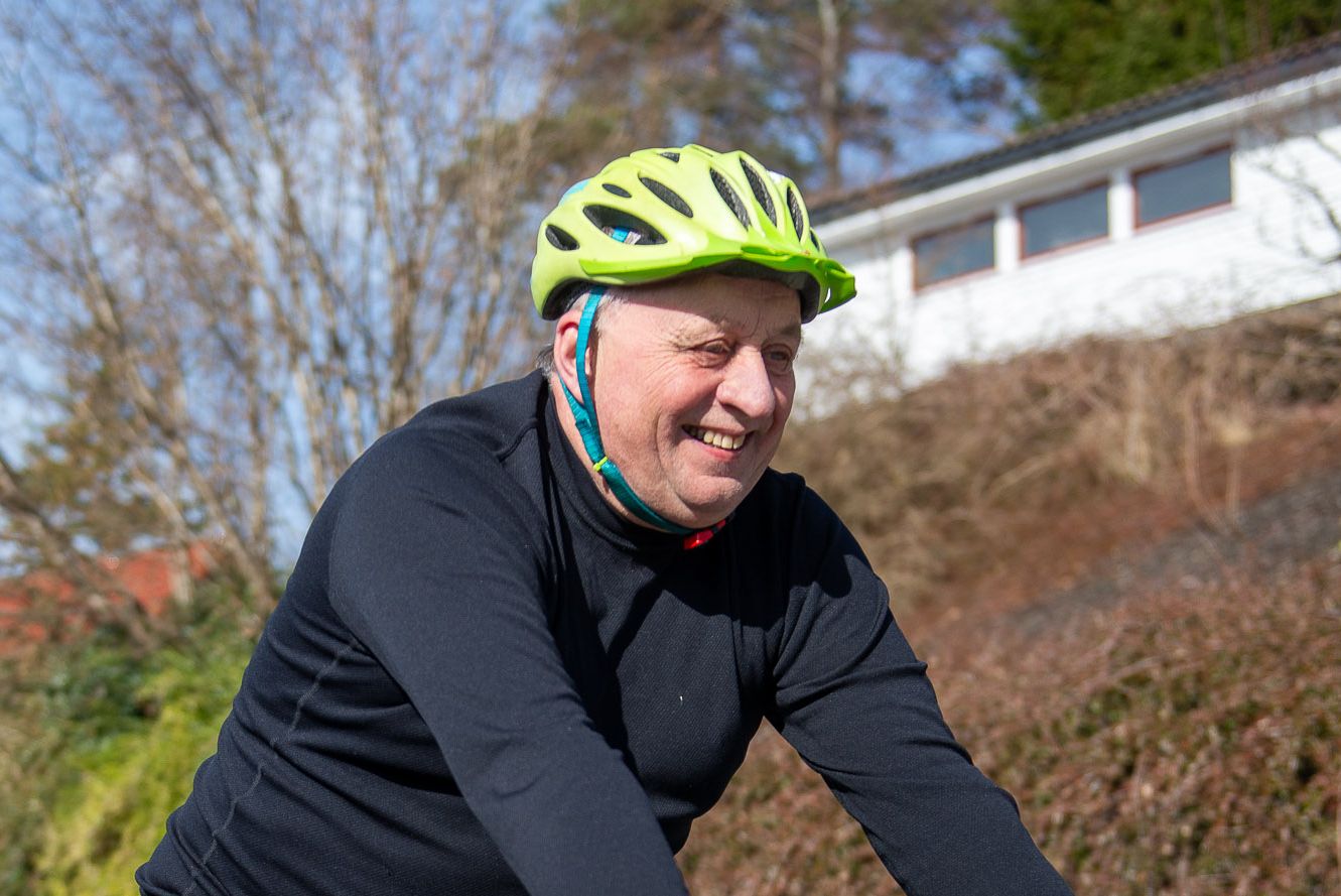 Leif Rune har funne fram begge syklane – den eine skal han til Italia ...