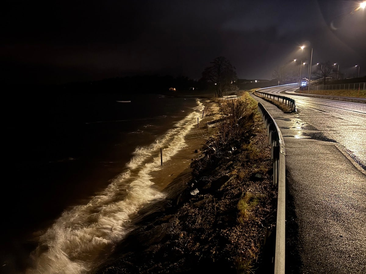 Nå er stranda nesten helt borte