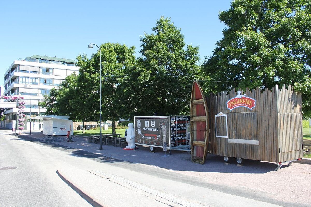 Etablerer matvogner her