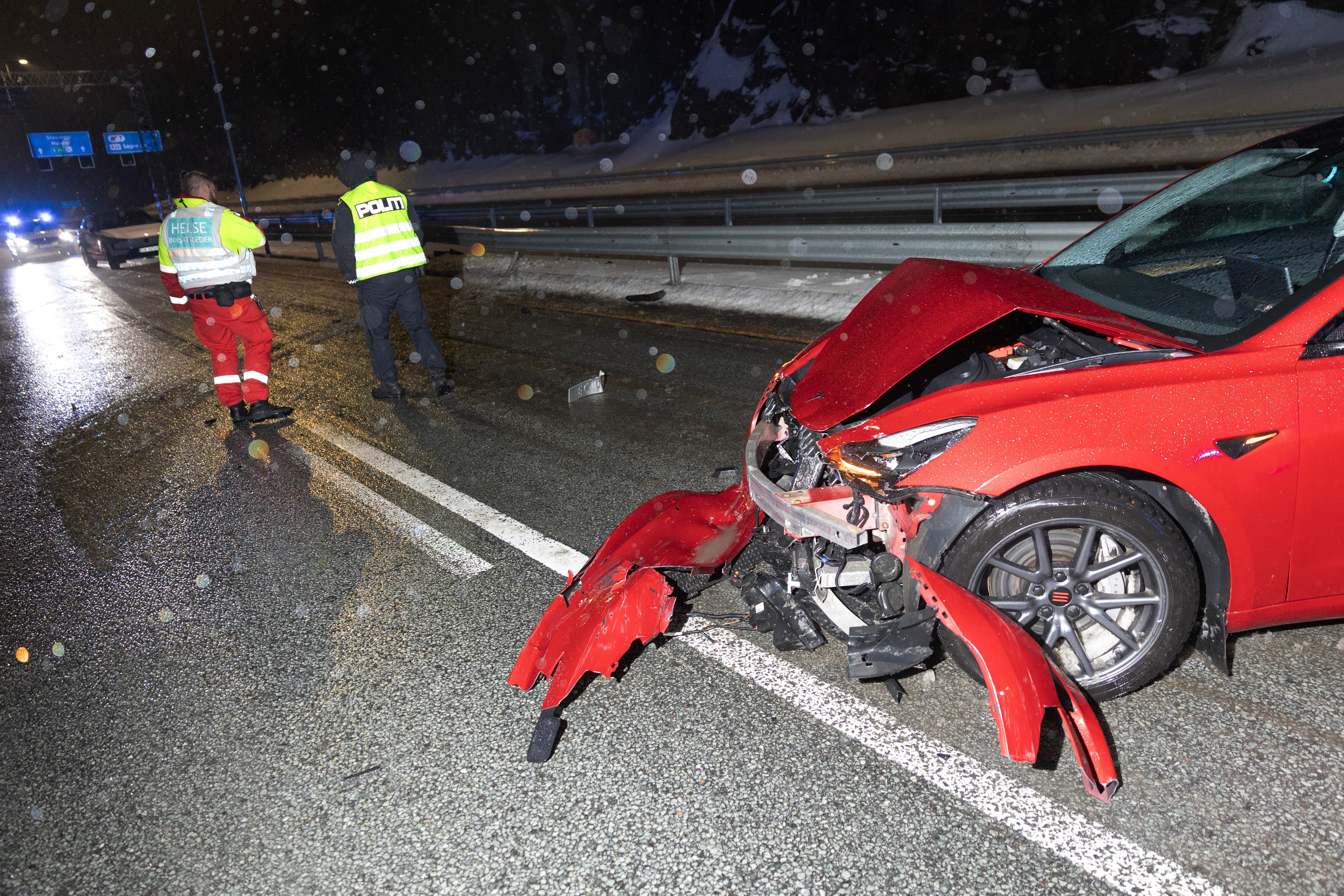 Kristiansand: Ett felt stengt etter ulykke.