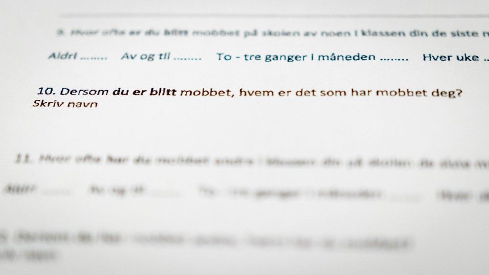 Skoleverkt y Ber Elever Skrive Navn P Mobbere Datatilsynet Sier Det 