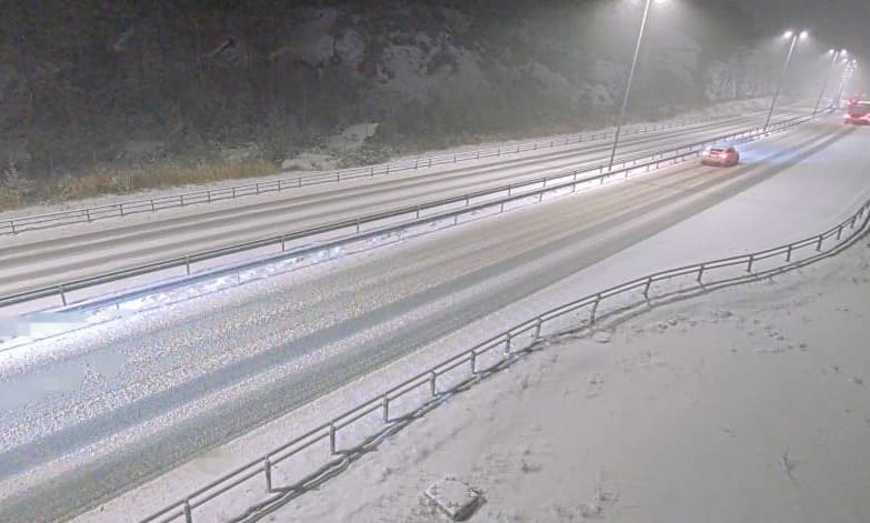 Slik ser det ut på veiene nå