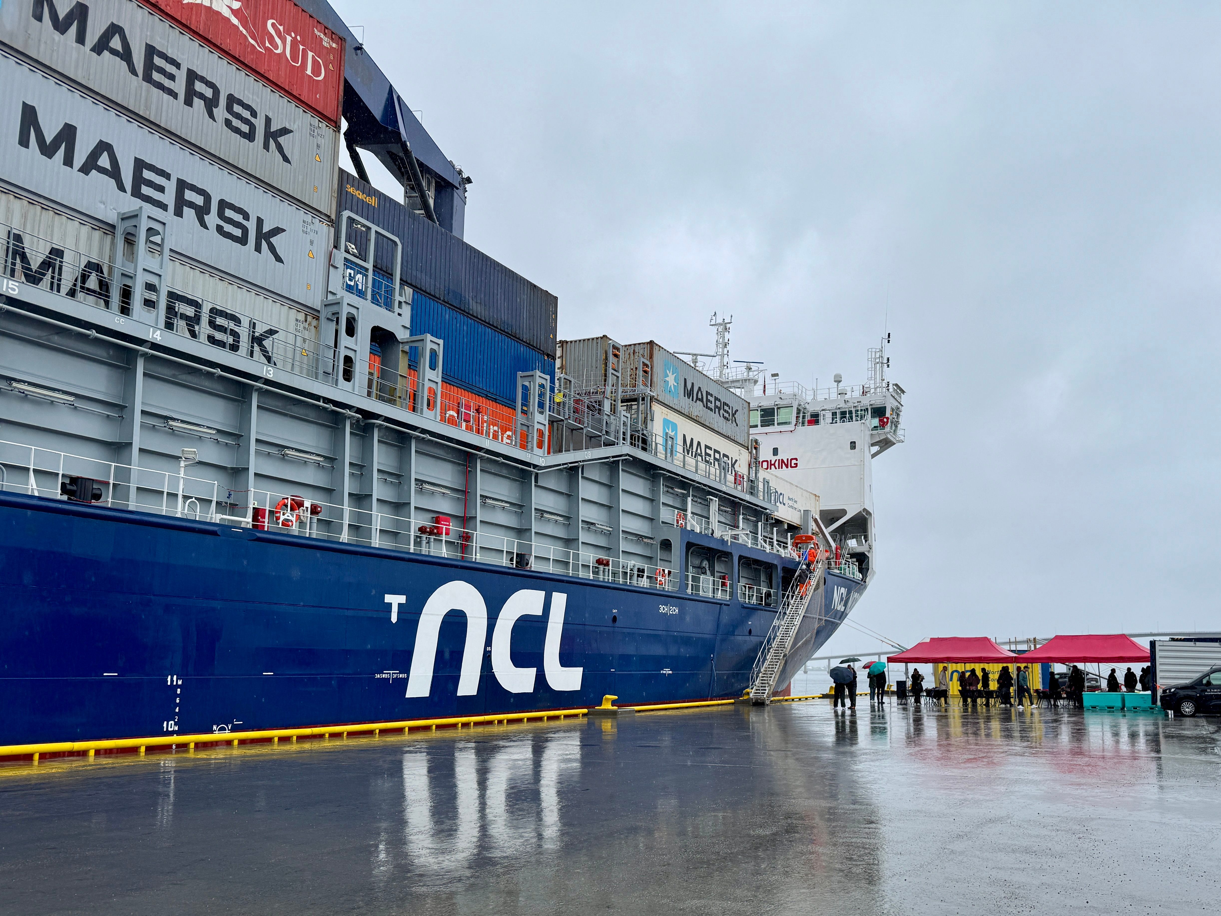 Et av landets første containerskip på biodrivstoff - vol.no