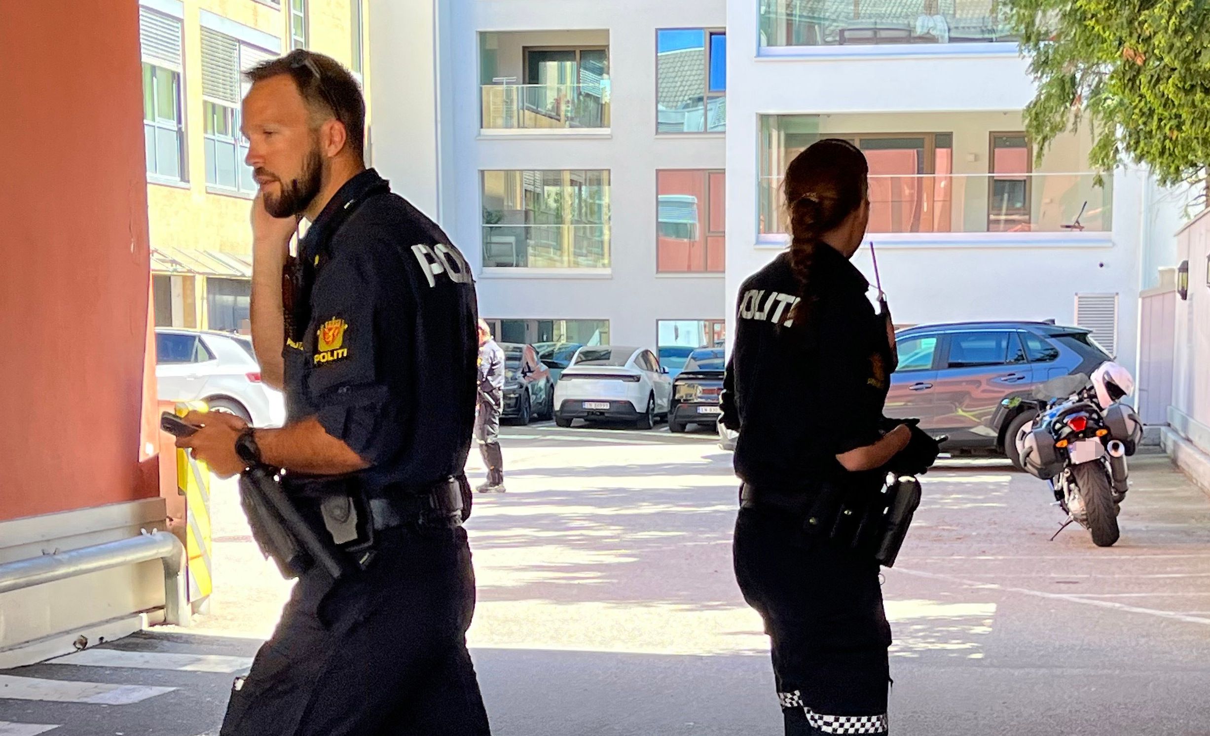 Rykket ut etter melding om «skrik og skrål» fra bakgård