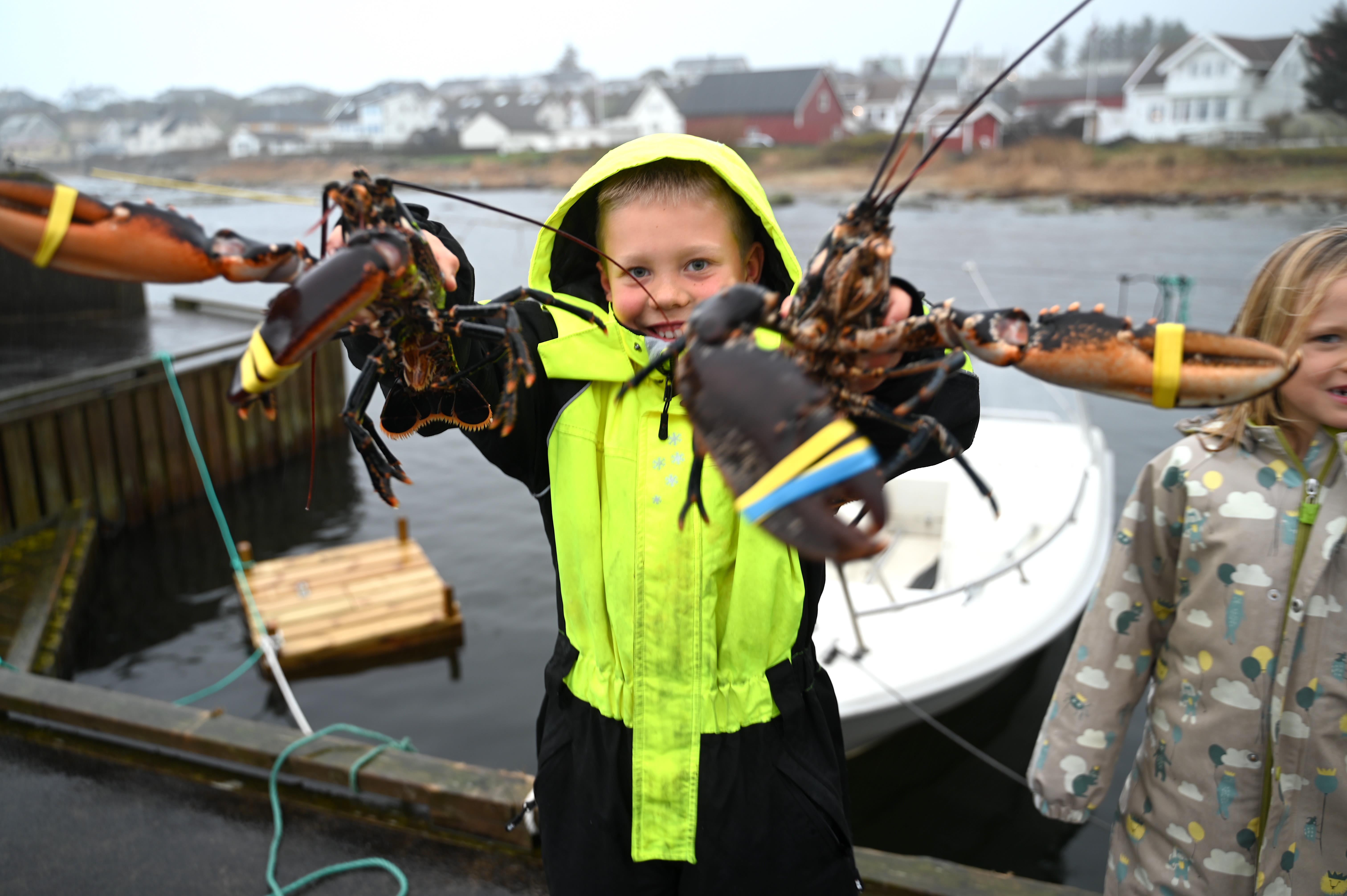 Tobias (8) med eventyrlig hummer­fangst