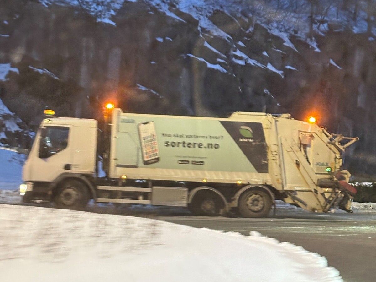 Mistet hjul i rundkjøring