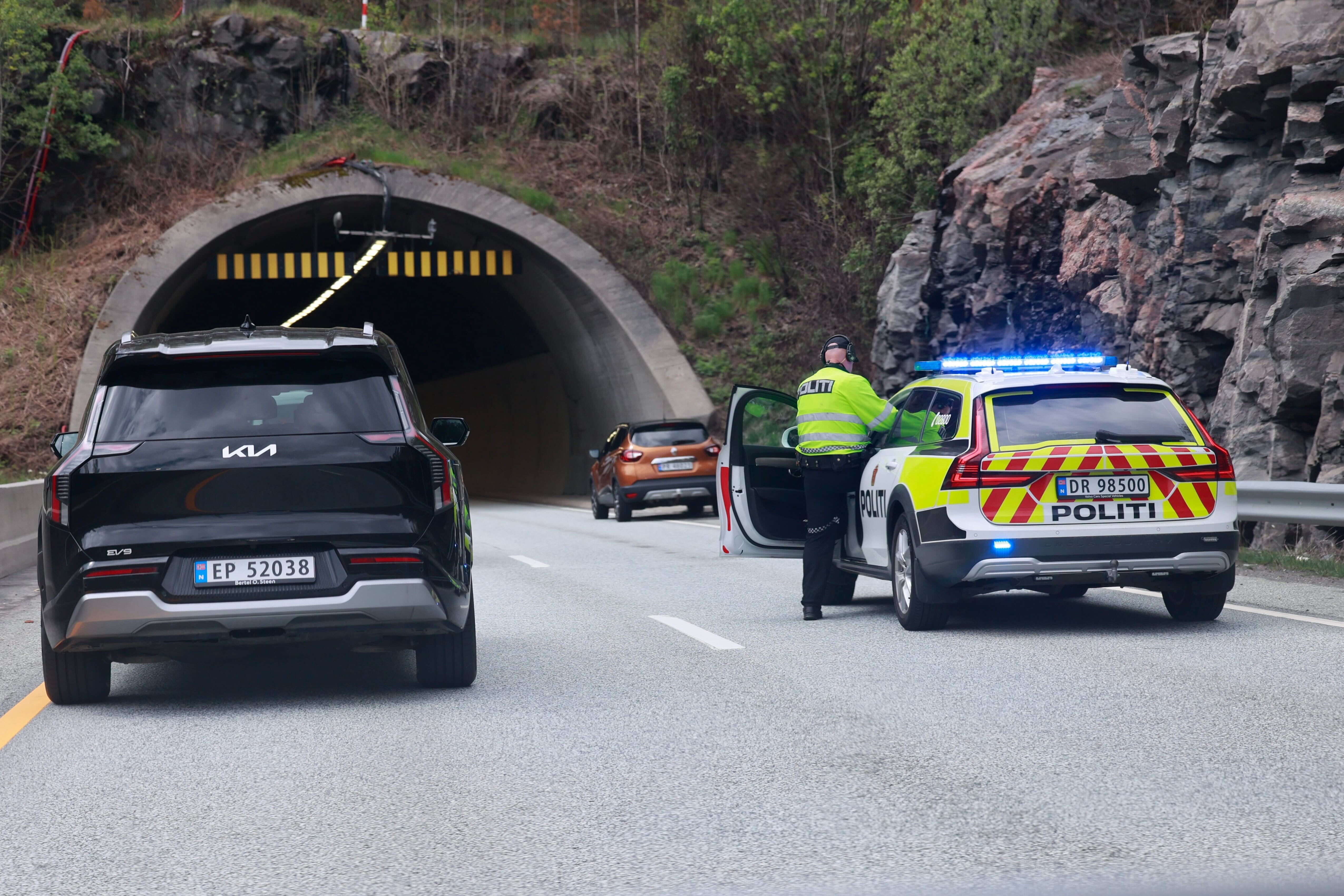 Bilstans på E18 i Kristian­sand