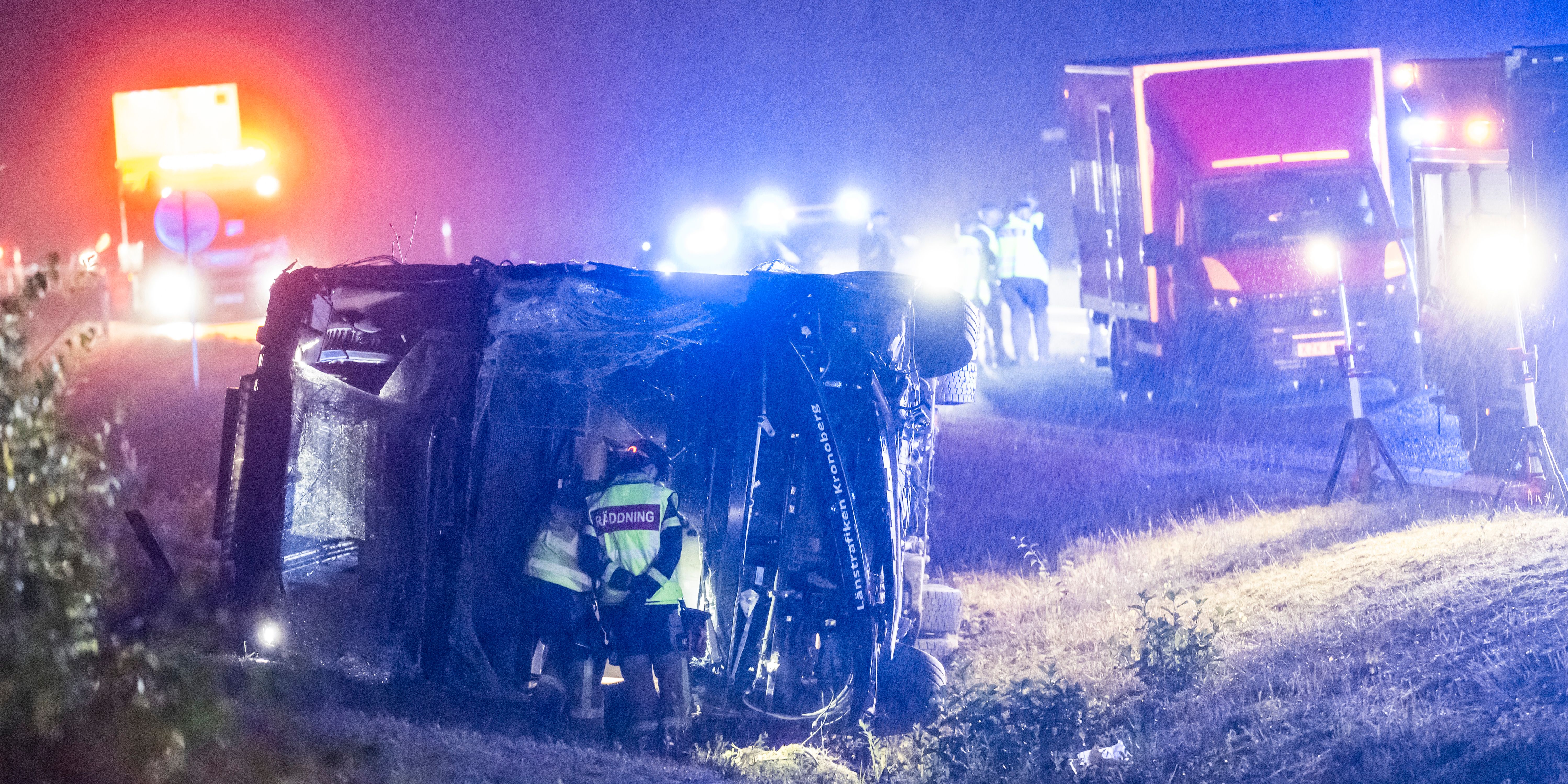 46 skadade efter bussolyckan i Småland