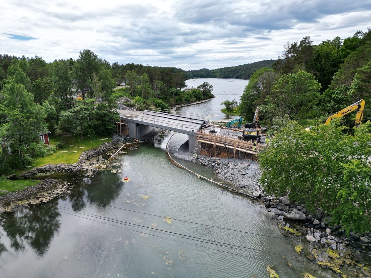 Åpner ny bro. Slutt på omkjøring.