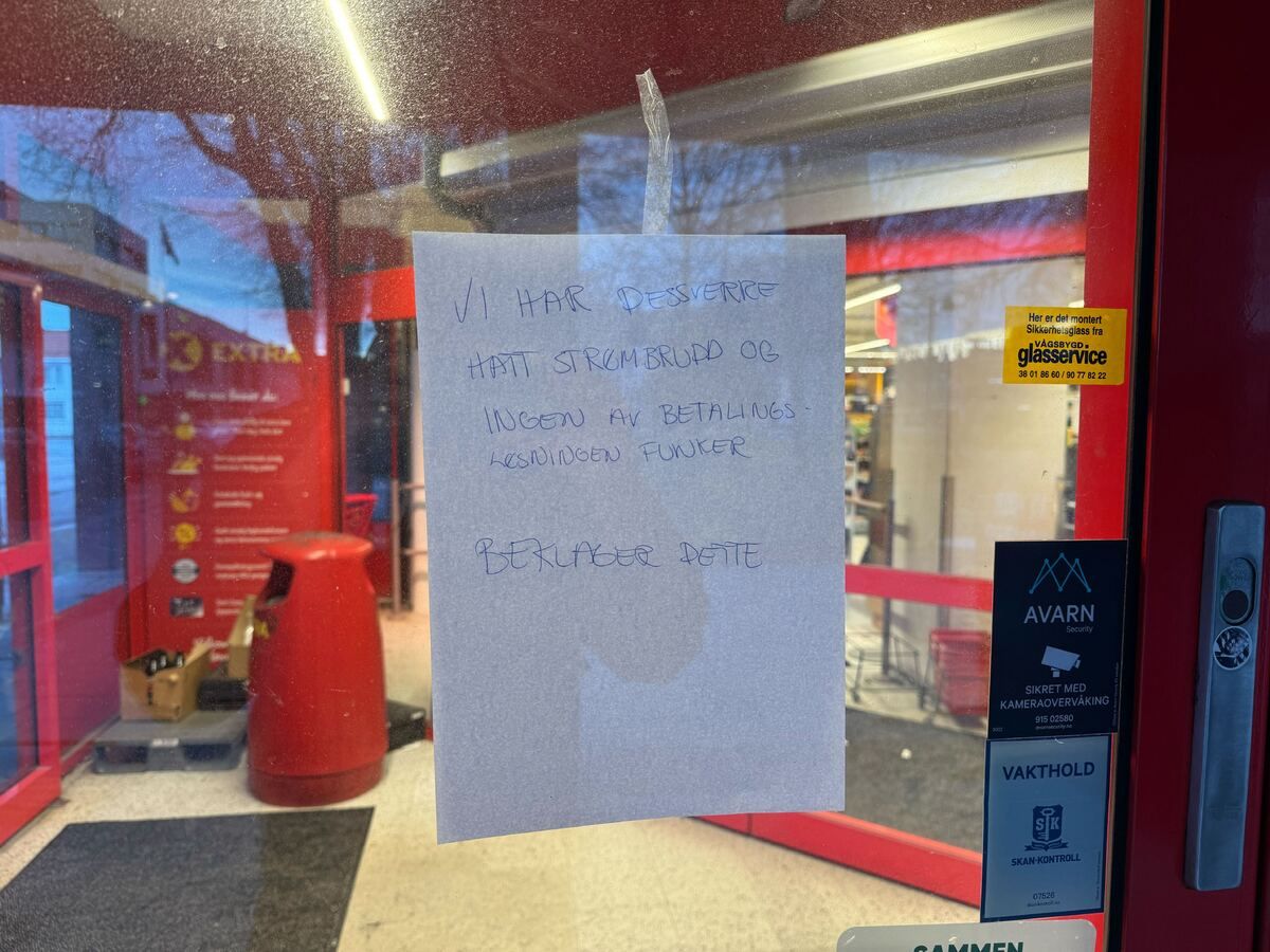 Stengt etter strømbrudd: – Beklager