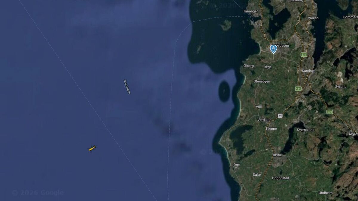 Mann over bord fra oljetanker i Nordsjøen – redningsaksjon i gang