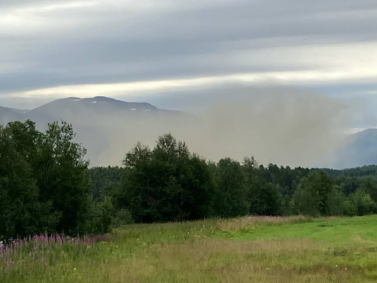 Stor røykutvikling på Setermoen - folkebladet.no