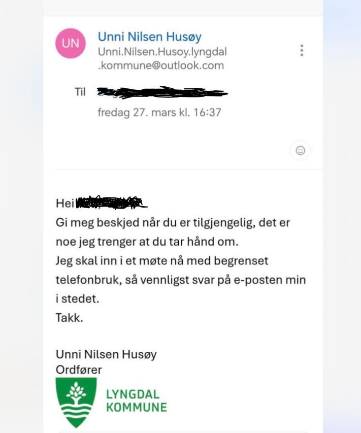 Falske e-poster sendt i ordførerens navn