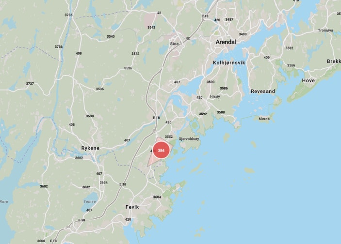 Nesten 400 uten strøm