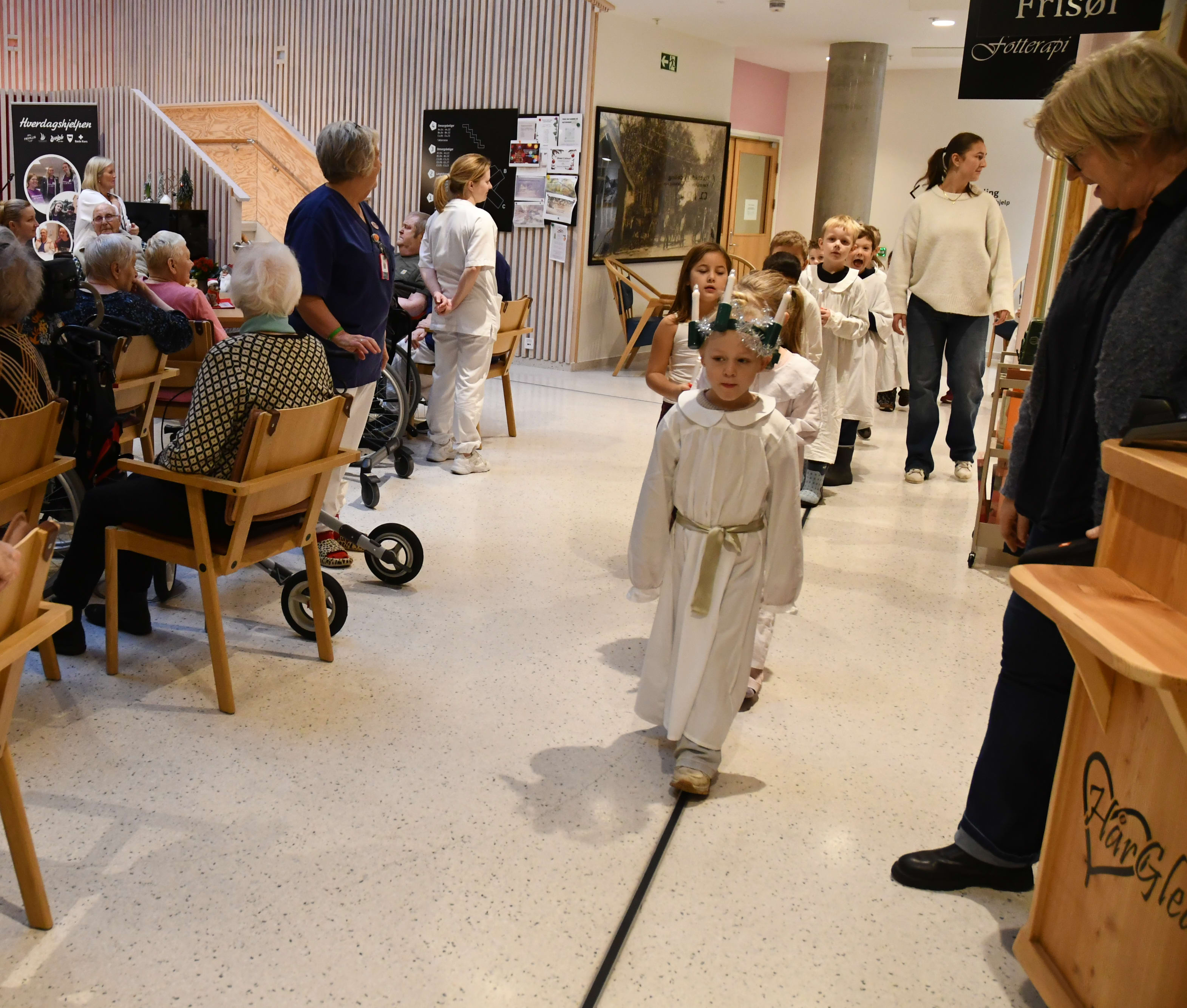 Gikk Lucia-tog på helsehuset