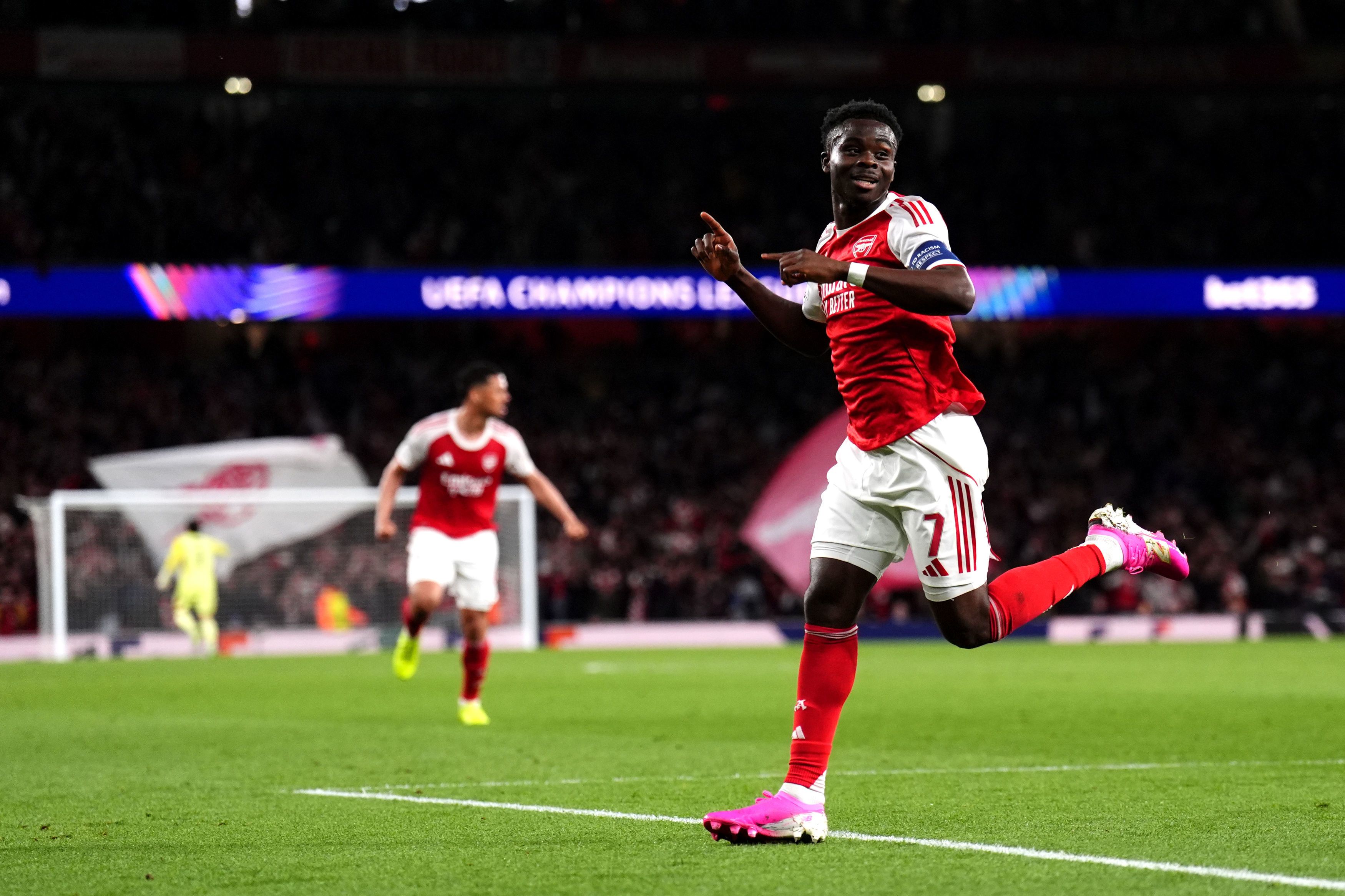 Saka skjøt Arsenal til Champions League-finale