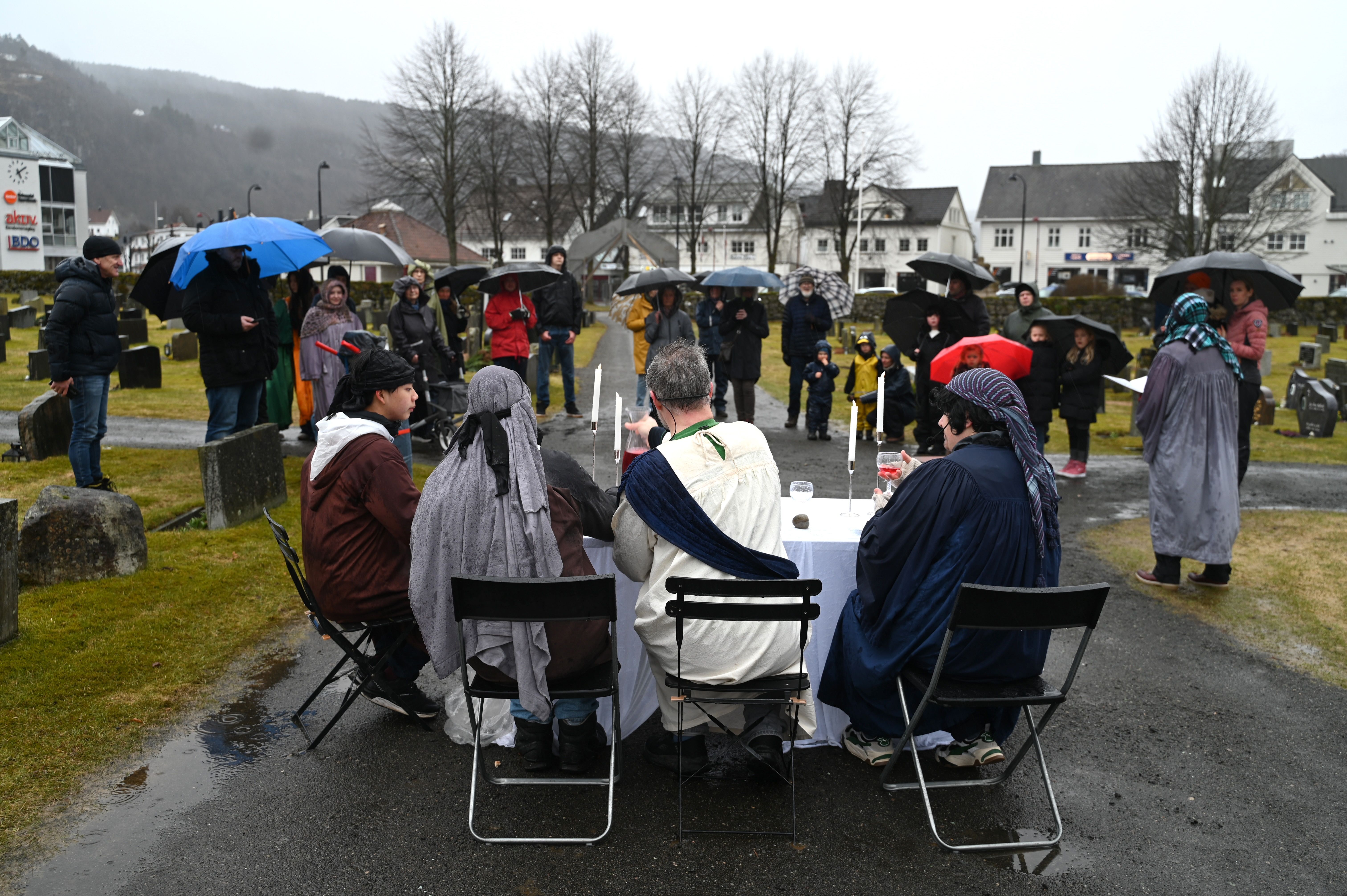 Levende påskevandring