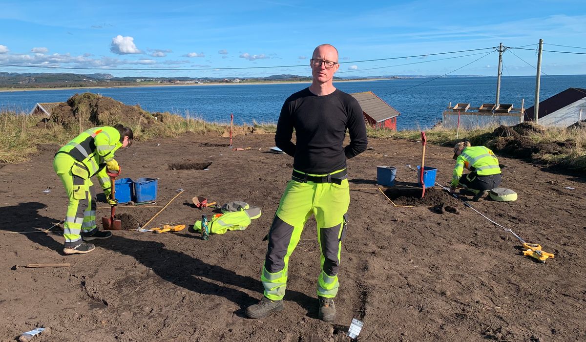 Arkeologer med lokal utgraving: – En sjelden mulighet