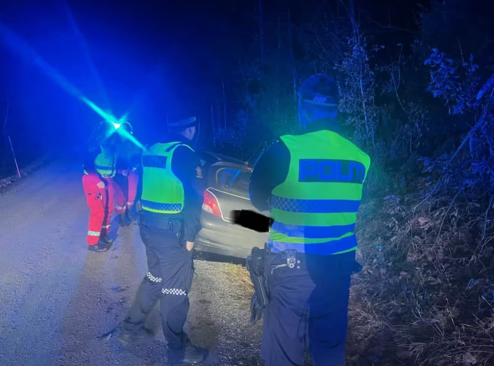 Til sykehus etter ulykke