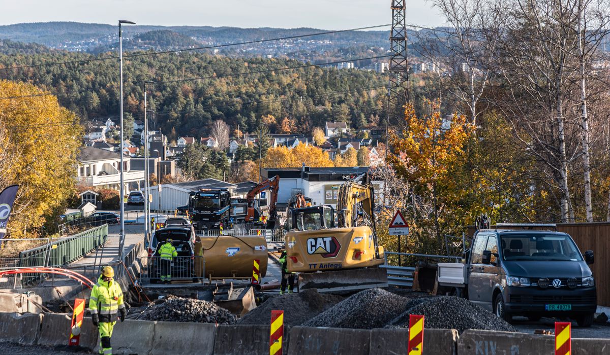 Veien stengt i to måneder: – Fører til økte bomutgifter