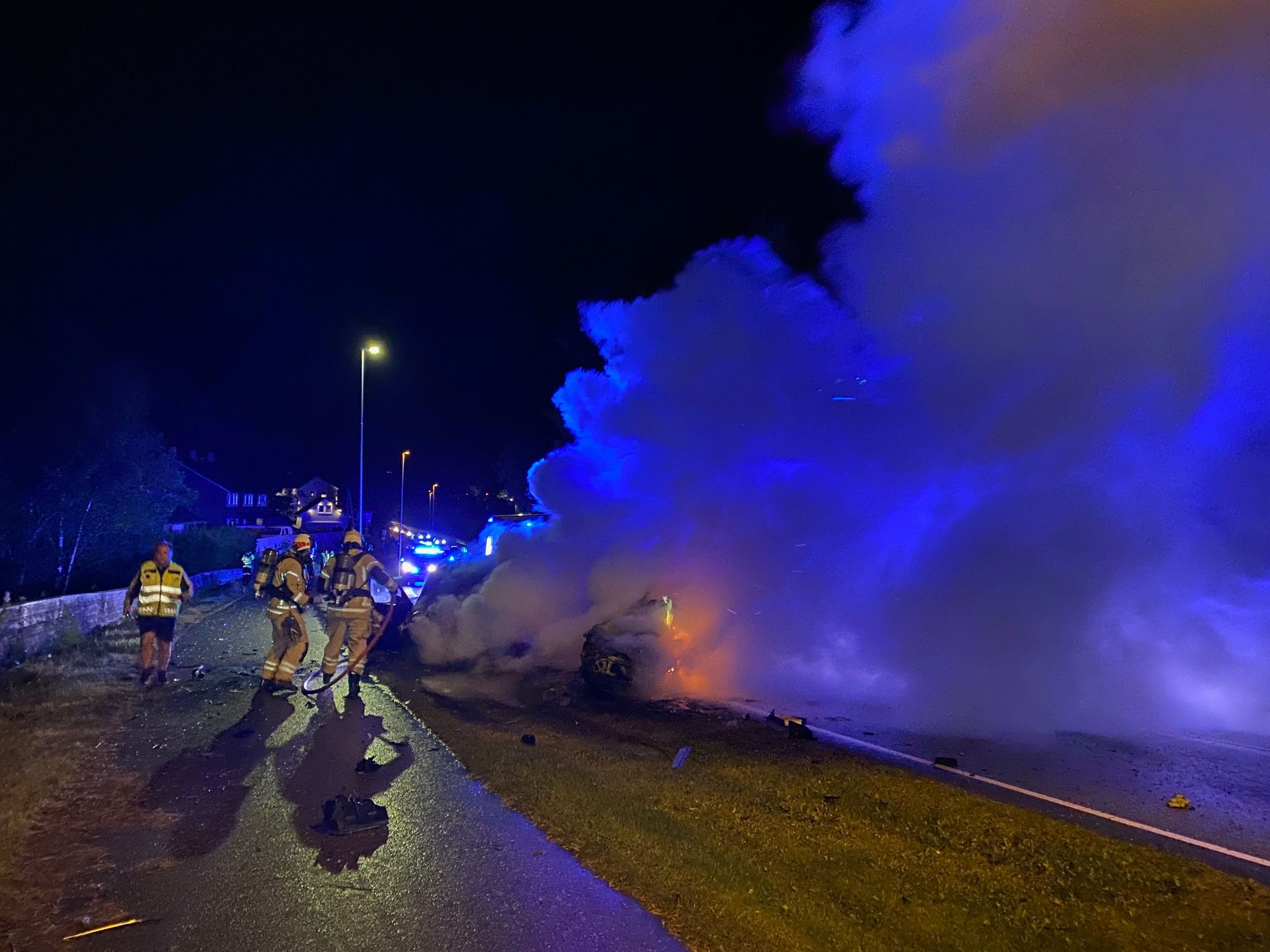 Politiet har sikret video og bilder fra d&oslash;dsulykken i Flor&oslash;