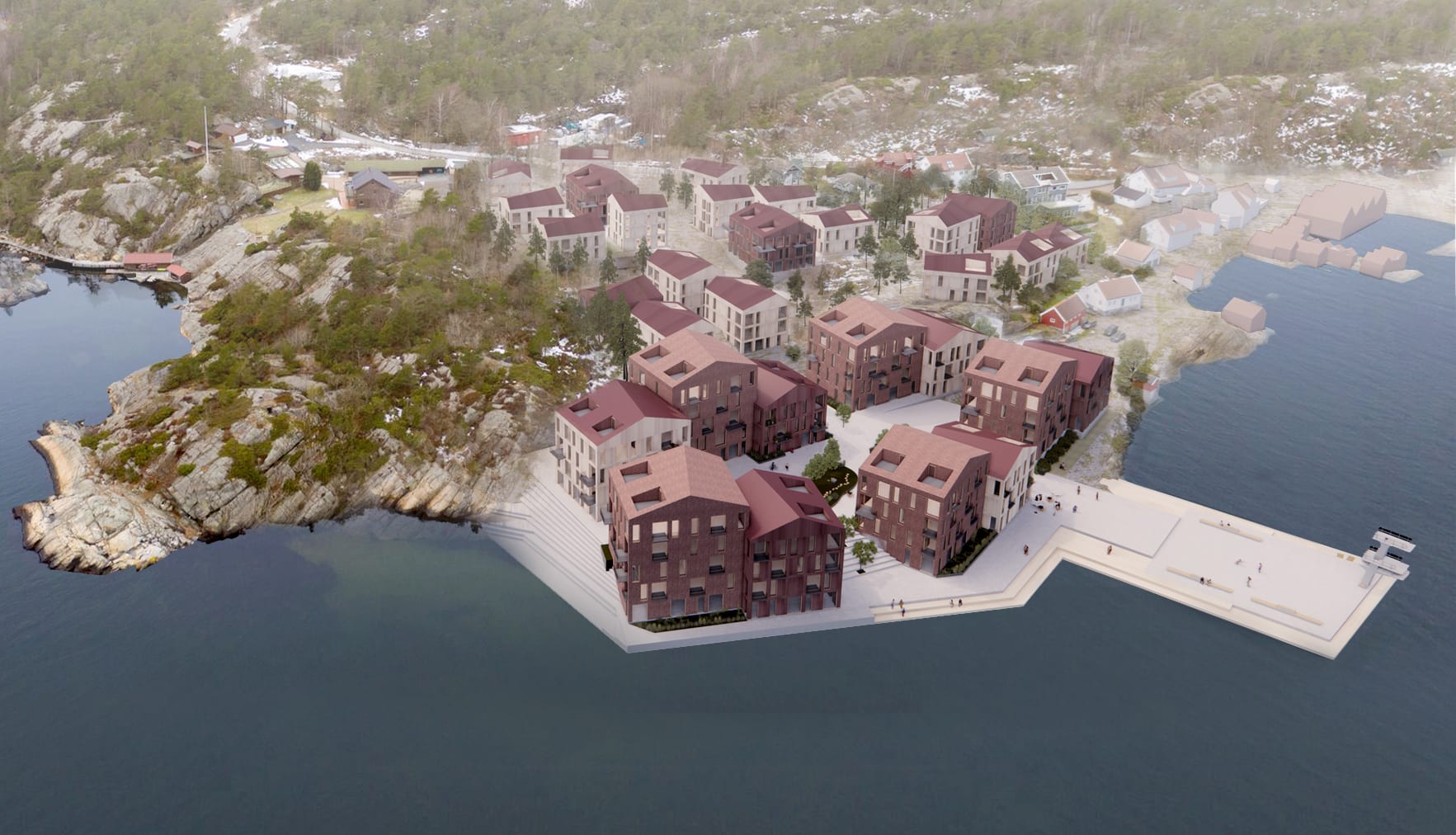 Har brukt 68 millioner på nytt boligområde i sjøkanten i Kristiansand