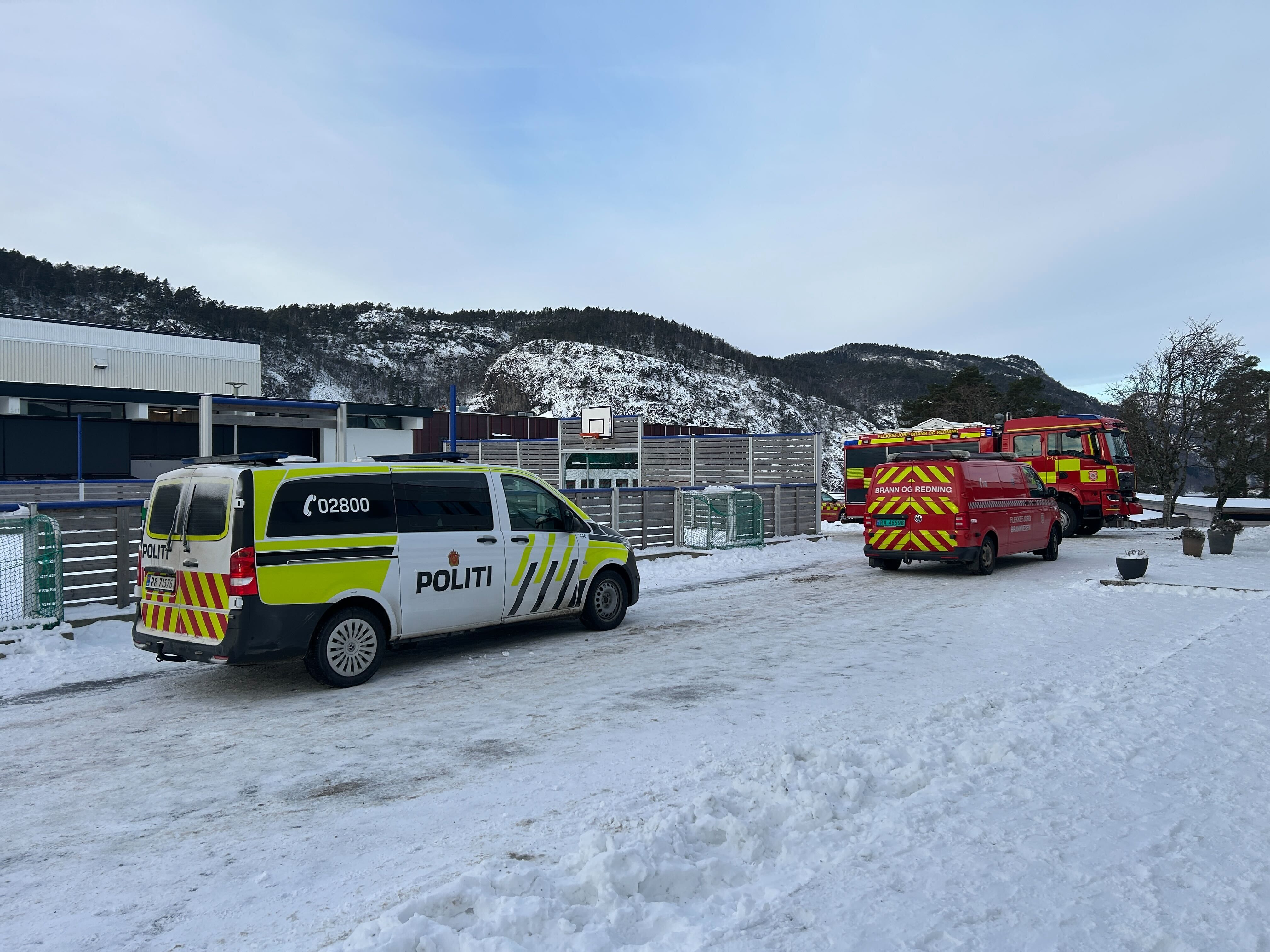 Branntilløp på ungdomsskole